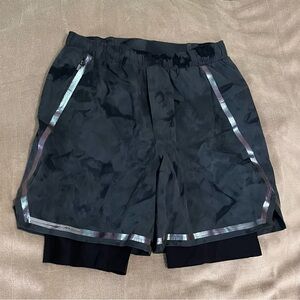 Lululemon Surge Lined Shorts 6" in a Dark Grey - Men’s Sm